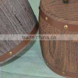 Handdmade Decorative Mini Paulownia Wood Wine Barrel Wholesale thumbnail-2