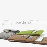 Low Price Gift for Him Wholesale Polyester Business Card Sleeve Money Cover Cotton Felt China Mobile Phone Case With Snap Button thumbnail-3