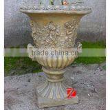 Hand Craving Fiberglass Flower Pot thumbnail-1