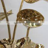 Art Deco Decoration Stainless Steel Lotus Metal Wall Sculpture for Sale thumbnail-3