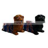 Ceramic Dog With UK Flag Coin Bank thumbnail-1