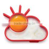 Food Grade Silicone Fried Egg Rings Egg Tray Sunny Cloud Egg Shapers Mold thumbnail-3