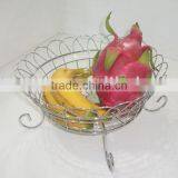 Free Standing Metal Wire Fruit Basket Rack Holder Storage Basket thumbnail-1