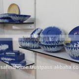 Round Lacquer and Mother of Pearl Bamboo Salad Bowl thumbnail-2