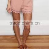 Lace Crochet Detail Shorts Extender For Summer thumbnail-4