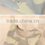 Children's Cotton Thickening Polar Bear Prints Long Sleeved Autumn Outfit thumbnail-2