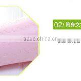 Plastic Kichen Waste Bin Office Round Blue and Pink Paper Trash Can thumbnail-6