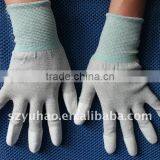 13 Gauge Carbon Fiber Top Fit PU Textured Glove thumbnail-1