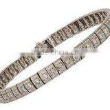Gold & Silver Plated Bracelets, CZ S Tuded Bracelets, Designer Bracelets. thumbnail-1