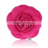 Fashion Make Fabric Flower Bulk Brooch,FabricCamellia Brooches,Girls Party Hairbow thumbnail-6