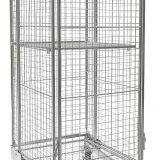 Industry Four-Wheel Steel Roll Cage Trolley With Roller Bearing