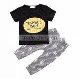 Unisex Children s Cotton t Shirt Custom Baby Clothes T-shirt Tops and Pants Kids Clothing Wholesale thumbnail-4