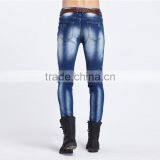 Fashion New Men's Brand Men's Jeans Bule Jeans Hole Personality Male Personality Pants thumbnail-3