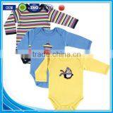 Printed Bird Autumn Wear Long Sleeve Custom Infant Organic Cotton Wholesale Newborn Baby Clothes 2015 thumbnail-1