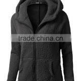 Hot Sale High Quality Super Comfort Custom Zipper up Women's Hoodie Coat thumbnail-4