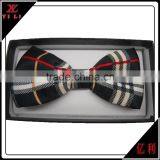 Fashion Men's Bow Tie With Stripes and Grid thumbnail-3