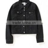 Runwaylover EY1034C Washed Denim Bomber Women Jeans Jacket With Custom Service thumbnail-3