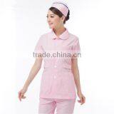 Cotton White Nurse Uniform Dress Pink Nurse Hospital Uniform Designs thumbnail-1