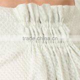 Soft Allover Puckered Weave Mint Linen Stripe Blouse thumbnail-5