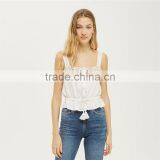 Wholesale European Style Crochet Sleeveless Ladies Camisole Tops 2017 thumbnail-4