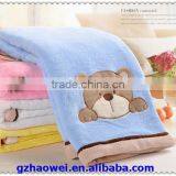 Overlocking Embroidered Baby Soft Thick Fleece Blanket thumbnail-5