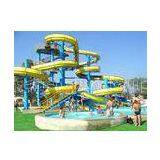 Spiral Water Park Play Equipment, Aqua Park Red / Green Fiberglass Water Slide thumbnail-1