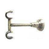 Copper Metal Curtain Rod Brackets Holder 25x19mm , Electroplating Surface