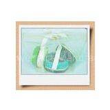 Small Fabric Mesh Gift Bags With White Ribbon , Custom String Bags thumbnail-1