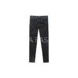 Black Twill Tencel Ladies Casual Pants Womens Casual Trousers thumbnail-1