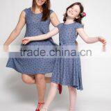 Mother and Daughter Clothes Dresses Dark Blue Woman Fashion Dress thumbnail-4