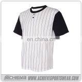 custom sublimated baseball sweatshirt striped baseball shirts , wholesale blank black baseball jersey