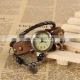 High Quality Fashion Genuine Charm Butterfly for Women Leather Retro Watch thumbnail-3