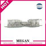 Silver Rhinestone Connectors Bikini& Crystal Connectors for Garment Accessories thumbnail-1