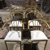 Metal Outdoor Folding Chair Coffer Table Round Chair thumbnail-5