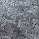 Grey Herringbone Marble Floor Mosaic thumbnail-2