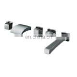 Chrome LED Wall Mount Water Mixer Tap Waterfall Faucet Basin Sink Bathtub Tap thumbnail-2