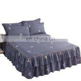 Breathable Burgundy Bed Spread With Skirt Massage Bed Skirt Cover Bed Skirt thumbnail-2