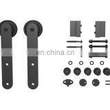 New Style Mini Barn Door Hardware Kit for Double Door Cabinets/TV Stand/Wine Storage thumbnail-5