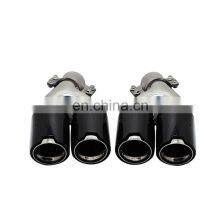 New Style High Quality Carbon Fiber Muffler Tips Exhaust Nozzle for BMW 5 Series G30 G38 X5 X6 thumbnail-1