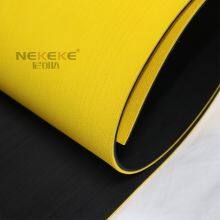 NEKEKE Thickness 6mm Black + Yellow Bottom Boat Yacht Marine Rubber Pattern EVA Deck Foam Sheet Composite Outdoor Decking thumbnail-1