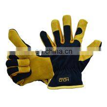 HANDLANDY Cowhide Leather Work Gloves Safety,leather Driving Gloves,leather Gloves Working thumbnail-5