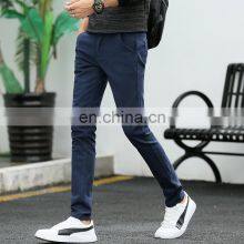 Wholesale Customized Brand LOGO New High-quality 100% Cotton Straight Casual Pants Slim-fit Men's Trousers thumbnail-5