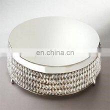 Crystal Beaded Shiny Round Cake Stand thumbnail-1