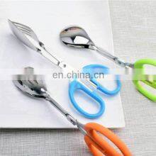 Set of Kitchen Stainless Steel Food Tong, BBQ Buffet Salad Grill Tongs Clip Cooking, Food Serving Utensil Tong Kitchenware thumbnail-4