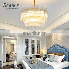New Product Indoor Decoration Hotel Home Cafe Glass Luxury LED Chandelier thumbnail-4