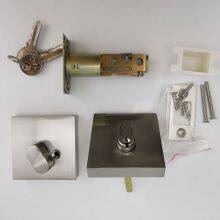 Grade 3 Residential Use Tubular Satin Nickel Square Rosette Deadbolt Door Lock thumbnail-5