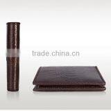 High Quality Custom Genuine Real Ostrich Leg Leather Small Wallet for Men thumbnail-4