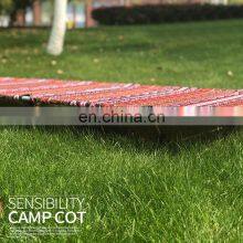 Folding Metal Bunk Cot Steel Frame Sleep Adjustable Foldable Portable Military Single Military Army Outdoor Camping Bed thumbnail-5