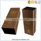 Fancy Paper Cardboard Wine Packaging Box With Gold Fold Hot Stamping