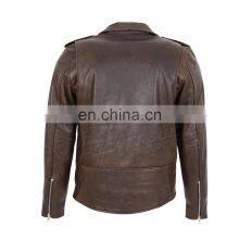 Hot Selling Breathable Windproof 100% Leather Motorbike Racing Jacket For Men thumbnail-3